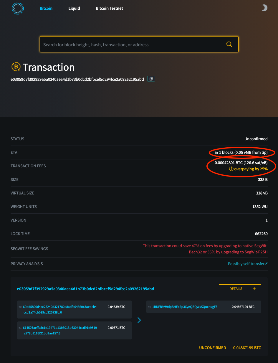 bitcoin stuck transaction